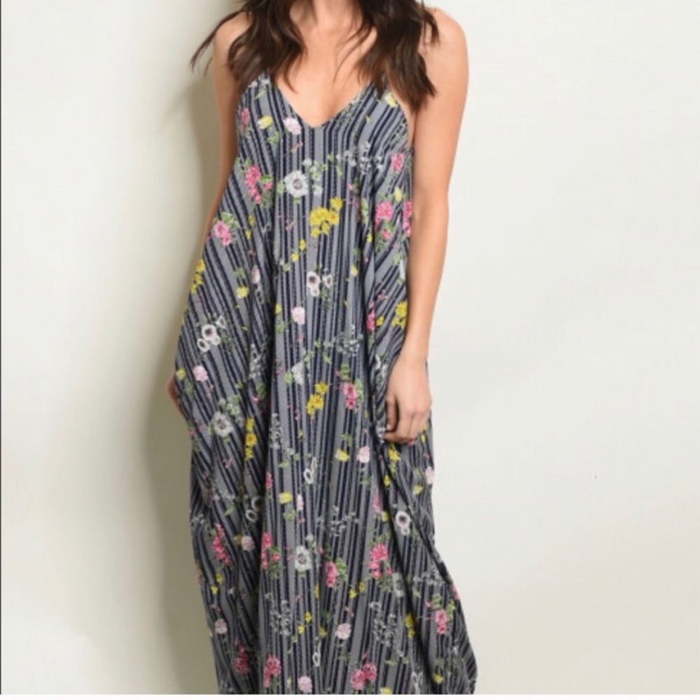 Floral Print Maxi Dress